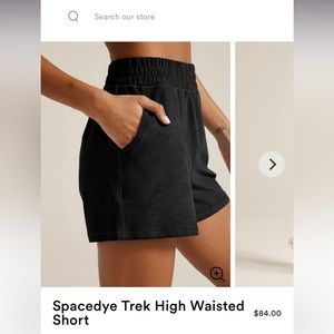BEYOND YOGA SPACEDYE TREK HIGH WAISTED SHORT M